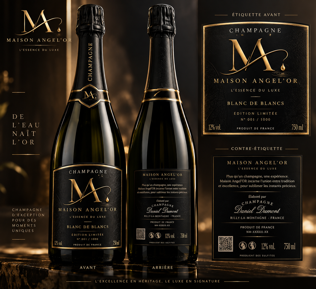 La Sélection, Grand Cru et L'Or des Vignes en trois couleurs