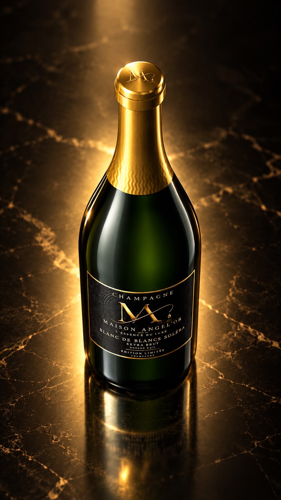 Blanc de Blancs Soléra, étiquette